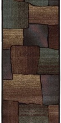 Nourison Interpretations Multi-color Abstract 2.3-Feet by 8-Feet Polyacrylic Runner Rug