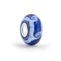 Bling Jewelry Ocean Blue Wave Sterling Murano Glass Bead Pandora Troll Compatible