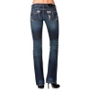 Miss Me Denim Jeans Womens Sequin Floral Bootcut Dark Wash JP5582B2