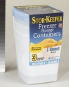 Arrow Plastic 1-Quart Freezer Containers, 3-Pack