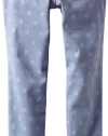 True Religion Girls 7-16 Casey Super Skinny Star Print Legging, Royal Blue, 7