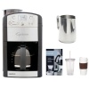 Capresso 464.05 CoffeeTeam GS 10-Cup Digital Coffeemaker w/ Conical Burr Grinder + New 20 oz. Espresso Coffee Milk Frothing Pitcher (Stainless Steel) + Accessory Kit