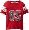 Tommy Hilfiger Boys 2-7 Short Sleeve Sawyer Football, Roasted Rouge, 04 Regular