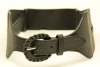 Style&co. Belt, Large Tab Cross Stretch Black Size M/L