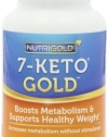 Nutrigold 7-Keto 100mg, 120 Vegetarian Capsules (Recommended as #1 in Belly-Blasting Weight-Loss Supplements)