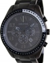 Armani Exchange Chronograph Black Dial Black IP Stainless Steel Mens Watch AX1255