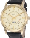 Stuhrling Original Men's 345.333531 Classic Ascot Jupiter Swiss Quartz Day and Date Gold Tone Watch