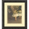 Two Dancers on Stage c. 1874 Framed Wall Art by Edgar Degas - 14.12W x 16.12H in.