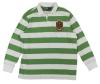 Polo Ralph Lauren Men's Custom-Fit Long-Sleeved Striped Rugby Shirt (XX-Large, Signal Green/White)