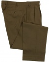 Ralph Lauren Mens Double Pleated Olive Wool Dress Pants - Size 36 x32