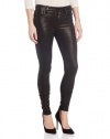 Joe's Jeans Women's Super Chic Skinny Jeans In Metallic Black