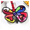 Romero Britto Butterfly Luggage Tag Travel Bag ID Name Suitcase Baggage Gift New