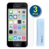 BIRUGEAR 3-Pack Premium HD Crystal Clear LCD Screen Protector for 2013 Apple iPhone 5C with *Microfiber Cloth*