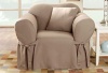 Sure Fit Cotton Duck Chair Slipcover, Linen