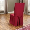 Sure Fit Cotton Duck Full Dining Room Chair Cover, Claret