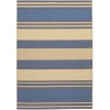 Couristan 3071/0123 Five Seasons South Padre/Blue-Cream 4-Feet 11-Inch by 7-Feet 6-Inch Area Rug