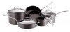 KitchenAid Gourmet Reserved 10-Piece Hard-Anodized Cookware Set, Black