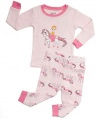 Leveret Princess Horses 2 Piece Pajama 100% Cotton (Size 6M-5T)