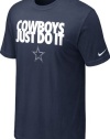 Nike Dallas Cowboys Just Do It T-Shirt - Navy Blue (Medium)