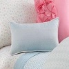 Style&co Plumeria 9x13 Decorative Pillow Sky Blue Embroidered Dot