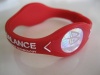 Power Balance Silicone Wristband Bracelet Medium Red W/ White Letters