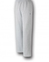 Champion Men's Double Dry Eco Fleece Open Bottom Pant, S-Gray Oxford Heather