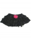 Baby Girl Glitter Tulle Pouf Tu-tu Skirt with Soft Cotton Lining by Baby Starters - Black - 12 Mths / 20-24 Lbs