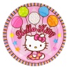 Amscan Hello Kitty Balloon Dreams 7 Paper Plates, 8-Count