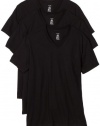 Calvin Klein Men's Basic V-Neck T-Shirt, Black, Large , 3-Pack