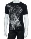 Alfani Black Basic Graphic SS T-Shirt