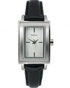 DKNY 3-Hand Silver-Tone Rectangle Tank Women's watch #NY8771