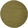 Matador Green Leather Chindi Rug Rug Size: Round 6'