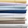 Martha Stewart Diamond Stitch 400T Sandbar (Taupe) Queen Flat Sheet