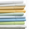 Martha Stewart 400T Twin Flat Sheet Flax