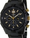 GUESS Men's Black Sport Chronograph Watch