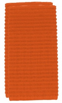 Ritz Royale Collection Solid Kitchen Towel Set, Carrot, 2-Piece