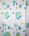 Very Nice Polyester Shower Curtain Shower Curtain with 12 Hooks 72 X 72 (FISH)