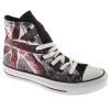 Converse Destroyed Flag Hi Chuck Taylor All Star Shoes, Size: 9.5 D(M) US Mens / 11.5 B(M) US Womens, Color: Black/Chili Pepper/Vintage Indigo