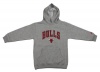 Adidas Chicago Bulls NBA Youth Promo Hoodie, Grey (Small (8))