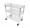 Seville Classics SHE18304BZ Heavy-Duty Steel All-Purpose Utility Cart, 18 by 34 by 33-1/2-Inch, UltraZinc