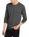 HUGO BOSS Men's Cotton Stretch Long Sleeve Crew Neck Shirt