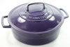 Purple (Eggplant) Enameled Cast Iron 5 Qt. Brasier Dutch Oven Casserole