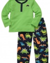 Carter's 2-Pc L/S Thermal PJ Set - Dino- 18 Months