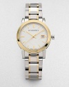 Burberry Silver Dial Two-tone Ladies Watch BU9115