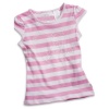 Guess Kids Girls 4-6X Pearl Stripe Top (Small (4), Pink)