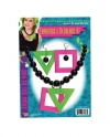 80s Neon Earrings and Necklace Costume Accessory Kit