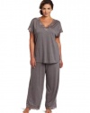 Natori Women's Plus-Size Zen Floral Pajama Set