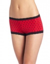 Maidenform Women's Microfiber with Lace Boyshort Panty