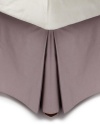 Calvin Klein Home Double Row Cord Percale Solid Bedskirt, Queen, Violet