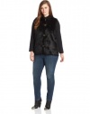 Calvin Klein Women's Plus-Size Faux Fur Vest